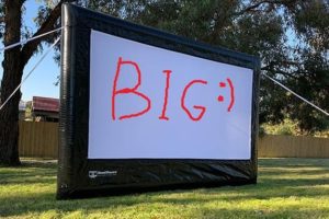 best projector for large outdoor screen