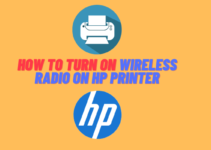 how to turn on wireless radio on hp printer