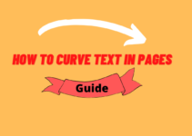 how to curve text in pages